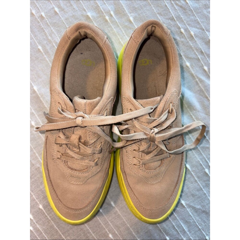 UGG MARIN MEGA LACE PLATFORM SAND / PEARFECT SHOES US 8.5 - Picture 6 of 9